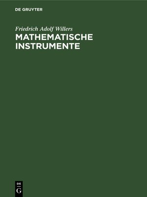 cover image of Mathematische Instrumente